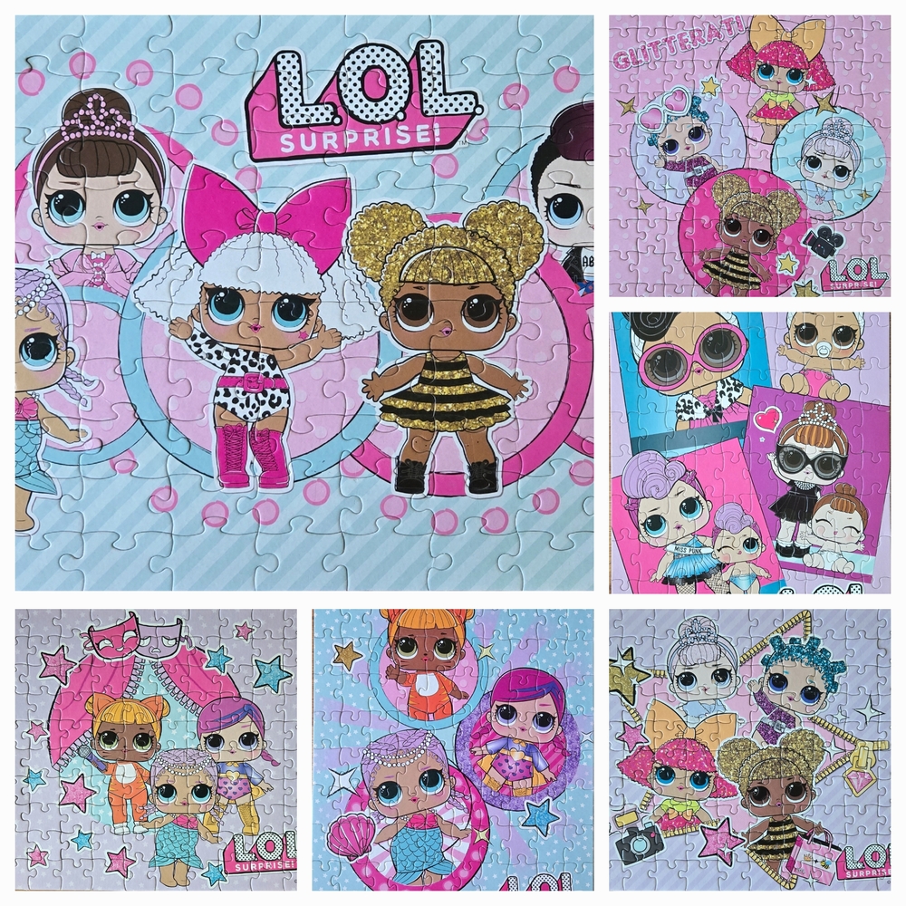 LOL Surprise! Kids Puzzle 100 Pieces Bundle Of 8 Puzzles